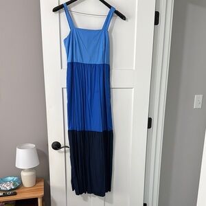 LOFT Blue Maxi Dress- XS